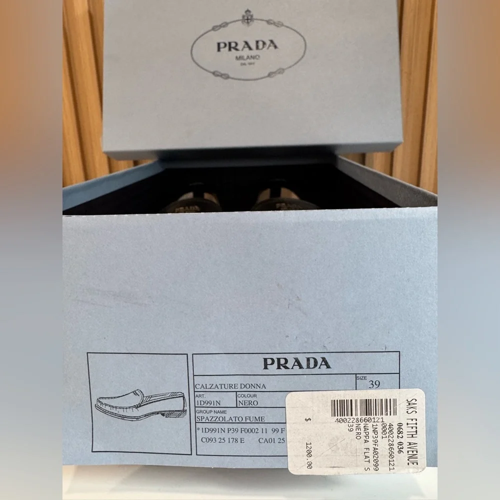 PRADA Brushed leather loafers - Picture 3 of 16